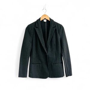 J. Crew Ponte Work Blazer in Charcoal